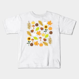 Festive fall design, Autumn Kids T-Shirt